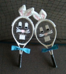 Our Easter bunny rackets