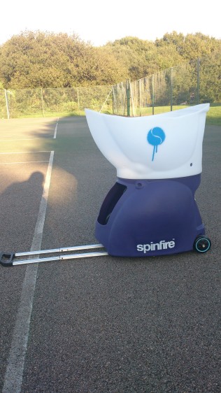 Our new ball machine (Spinfire Pro 2)