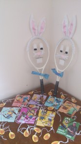 Our Easter bunny rackets and this year's hunt puzzles